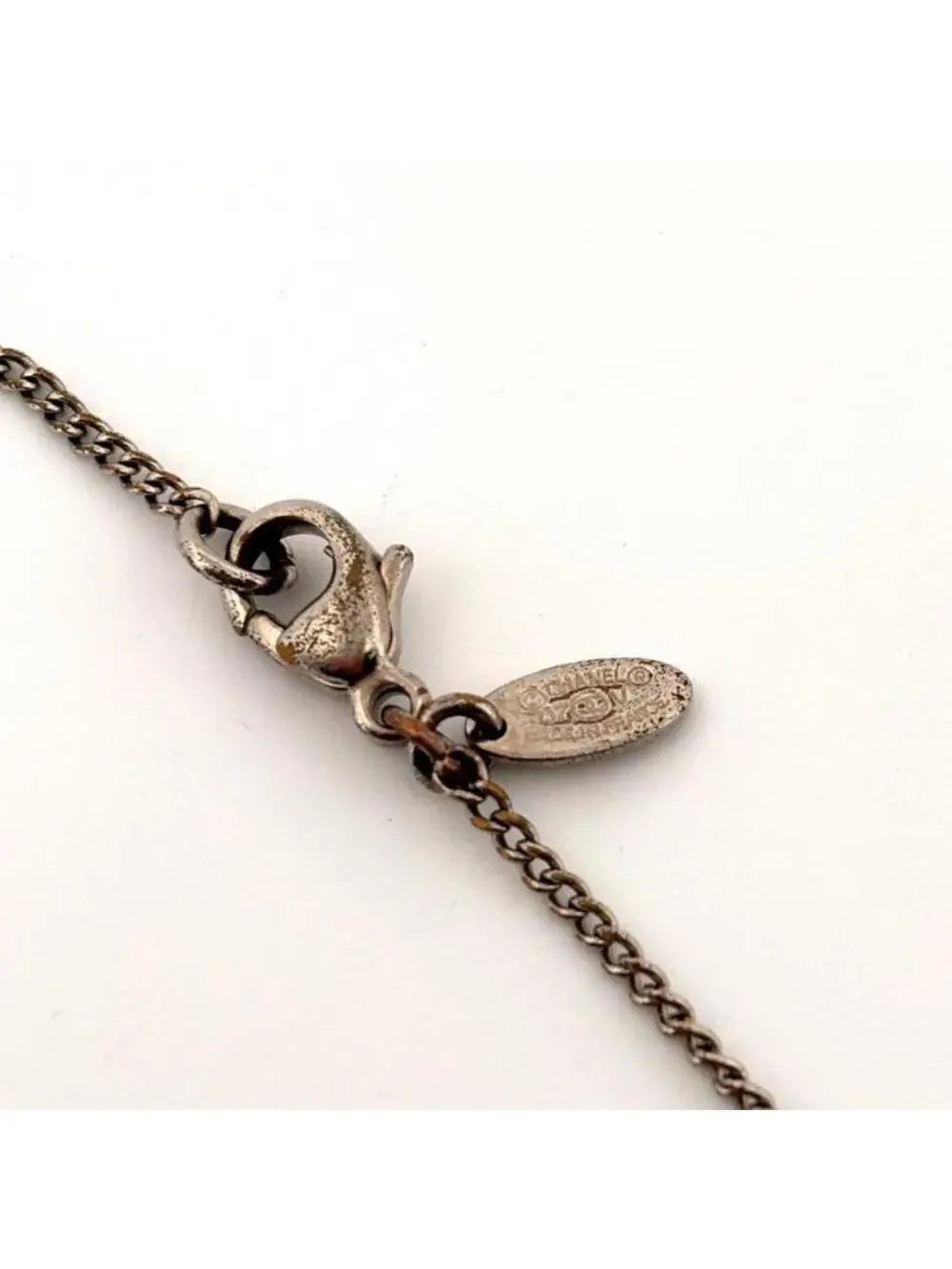 Chanel Cc Logo Pendant Necklace Metal #299533C57B